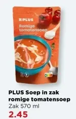Aanbieding: Soep in zak romige tomatensoep