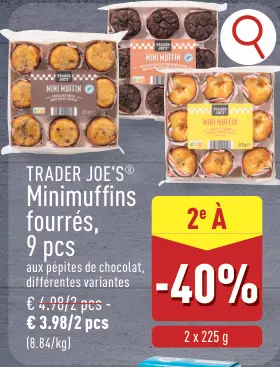 Offre: Minimuffins fourrés, 9 pcs