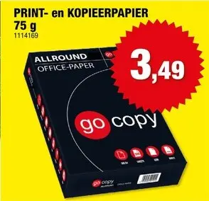 Promotie: Go Copy kopiepapier allround 500 vellen