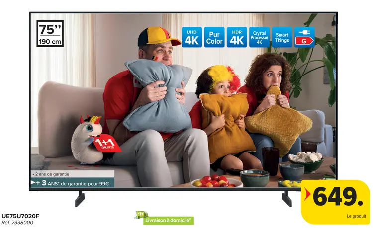 Offre: TV UE75U7020F