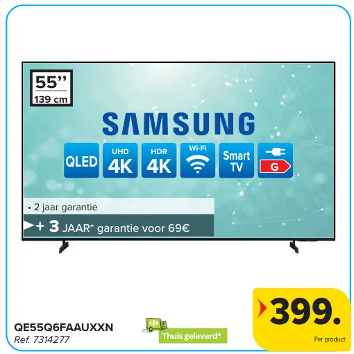 Promotie: QE55Q6FAAUXXN 55" QLED UHD 4K Smart TV
