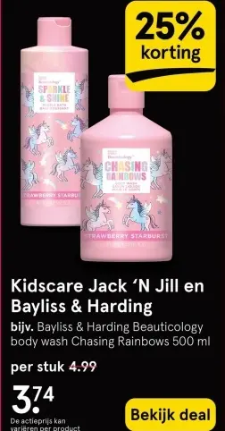 Aanbieding: Kidscare Jack 'N Jill en Bayliss & Harding