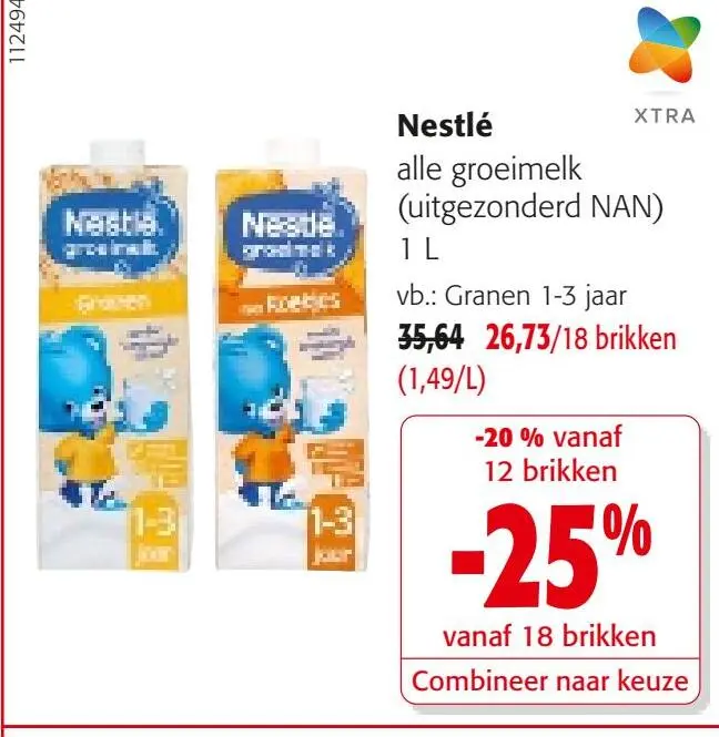 Promotie: Nestlé alle groeimelk