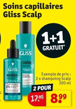Offre: Soins capillaires Gliss Scalp