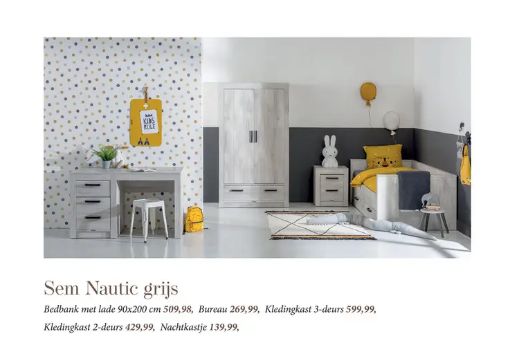 Aanbieding: Sem Nautic grijs kinderkamer
