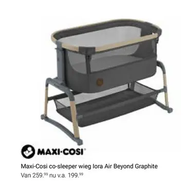 Aanbieding: Maxi-Cosi co-sleeper wieg lora Air Beyond Gra