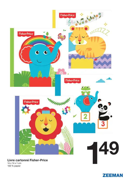 Offre: Livre cartonné Fisher-Price