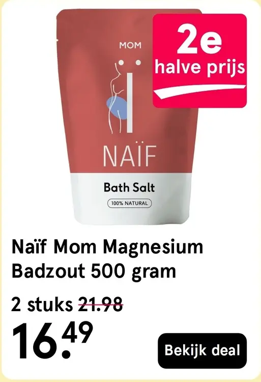 Aanbieding: Naïf Mom Magnesium Badzout