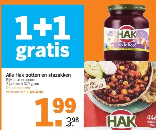 Aanbieding: Alle Hak potten en stazakken