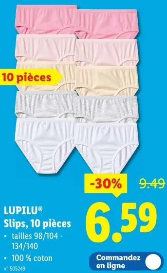 Offre: Slips