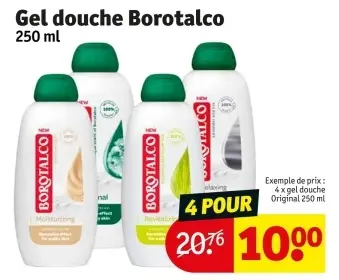 Offre: Gel douche Borotalco