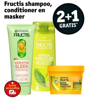 Promotie: Fructis shampoo, conditioner en masker