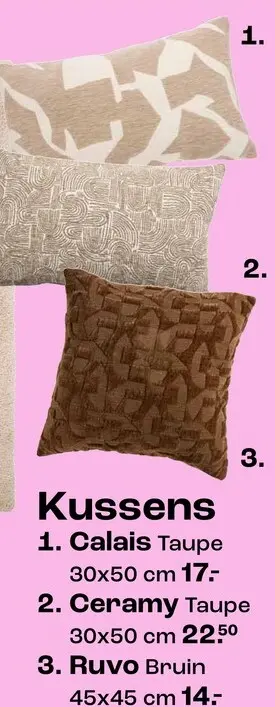 Aanbieding: Kussens