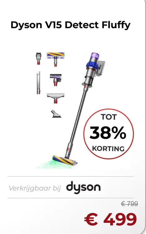 Aanbieding: Dyson V15 Detect Fluffy