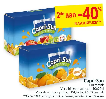 Promotie: Fruitdrank