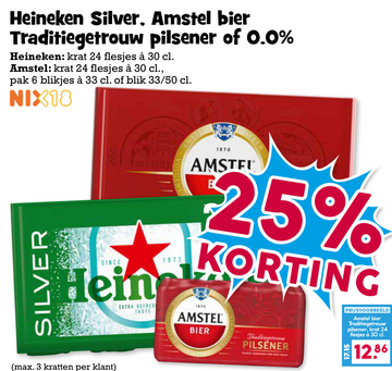 Aanbieding: Amstel bier Traditiegetrouw pilsener