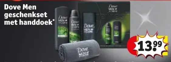 Aanbieding: Dove Men geschenkset met handdoek