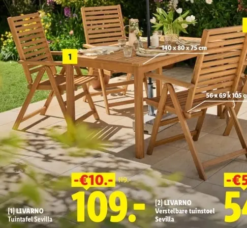 Aanbieding: Tuintafel Sevilla
