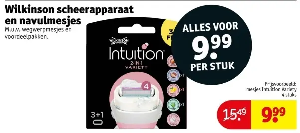 Aanbieding: Scheerapparaat en navulmesjes