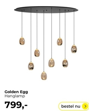 Aanbieding: Golden Egg Hanglamp