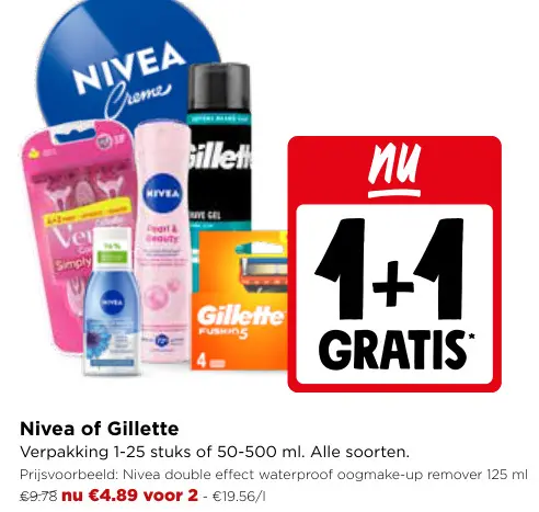 Promotie: Nivea of Gillette