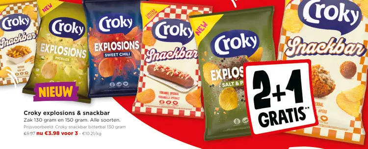 Promotie: Croky explosions & snackbar