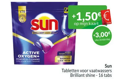 Promotie: Tabletten voor vaatwassers Brilliant shine