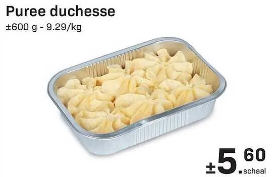 Promotie: Puree duchesse