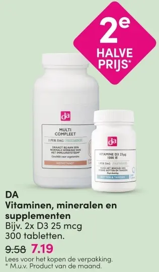 Aanbieding: Vitaminen, mineralen en supplementen
