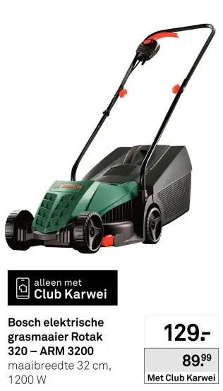 Aanbieding: Elektrische grasmaaier Rotak 320 – ARM 3200