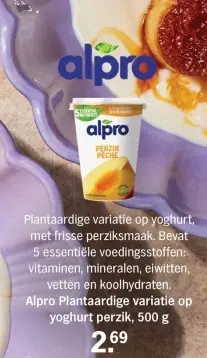Aanbieding: Alpro Plantaardige variatie op yoghurt perzik