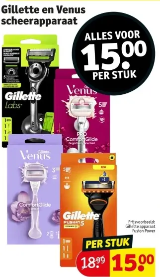 Promotie: Gillette en Venus scheerapparaat