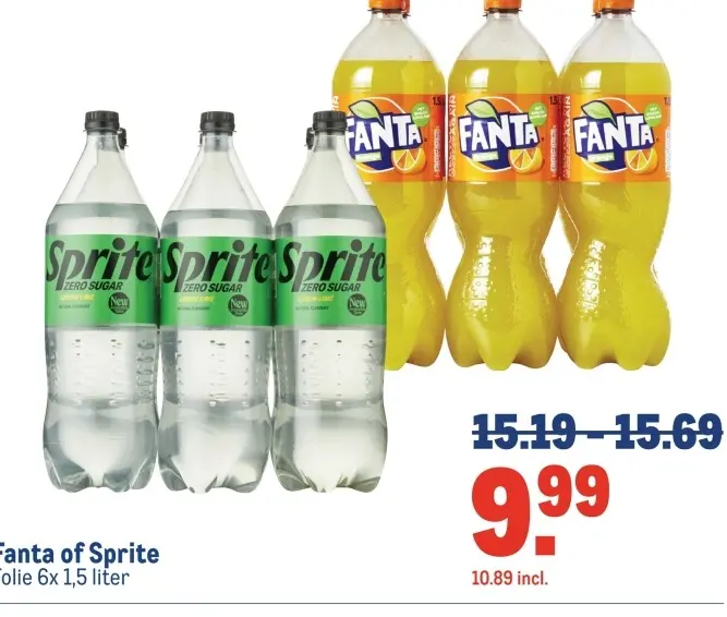 Aanbieding: Fanta of Sprite