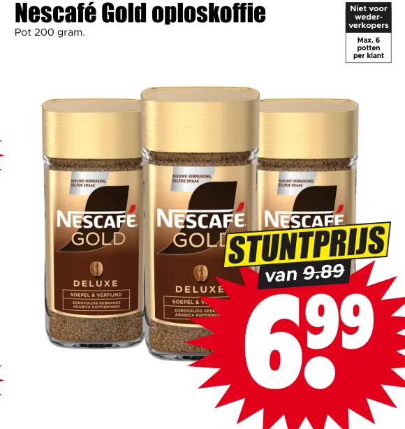 Aanbieding: Gold oploskoffie