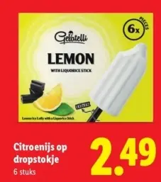 Aanbieding: Citroenijs op dropstokje