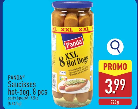 Offre: Saucisses hot-dog