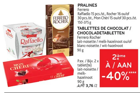Offre: Pralines