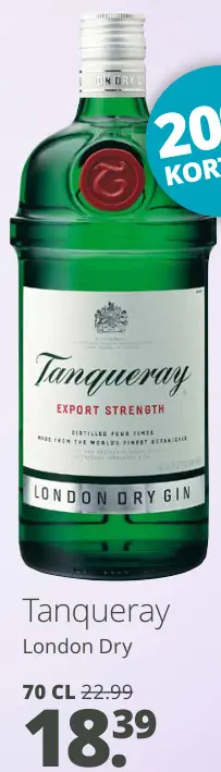 Aanbieding: Tanqueray London Dry Gin