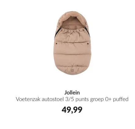Aanbieding: Voetenzak autostoel 3/5 punts groep 0+ puffed