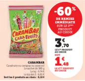 Aanbieding: CARAMBAR CARA FRUITY