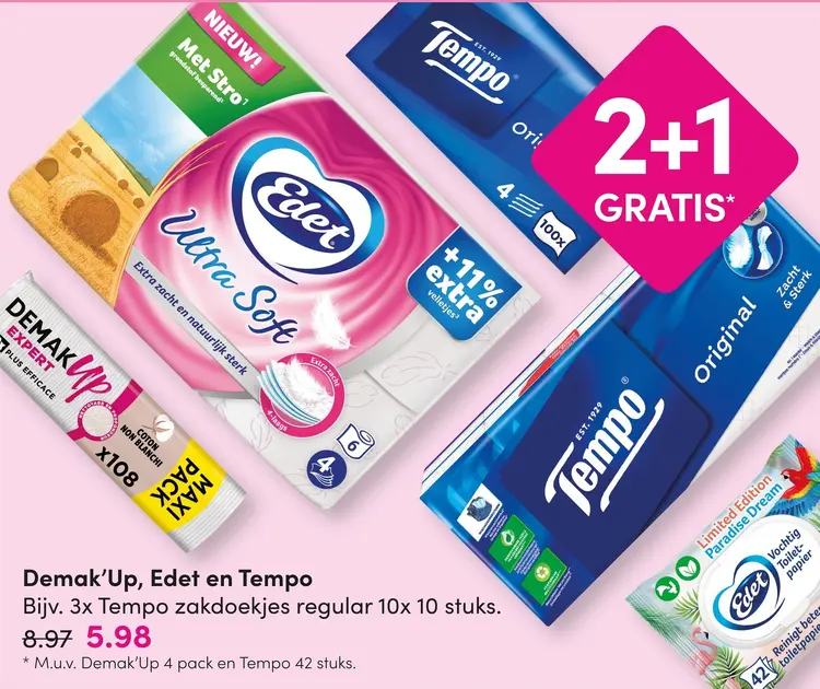Aanbieding: Demak’Up, Edet en Tempo