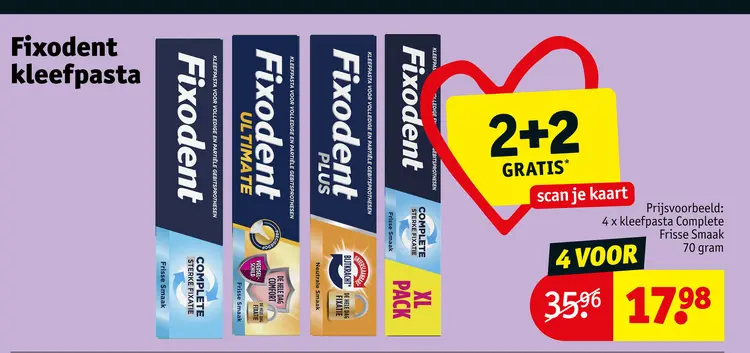 Promotie: Fixodent kleefpasta