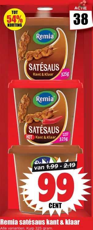 Aanbieding: Satésaus kant & klaar