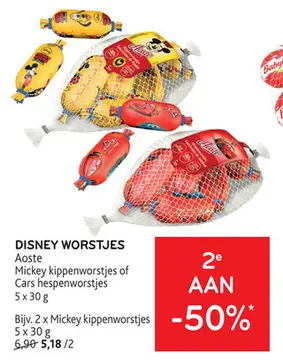 Aanbieding: Disney worstjes