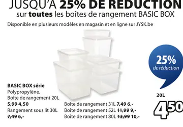 Offre: BASIC BOX série