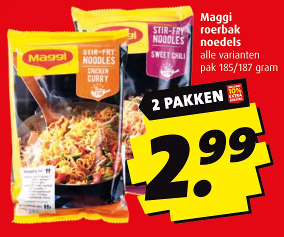 Aanbieding: roerbak noedels