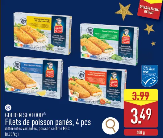 Offre: Filets de poisson panés