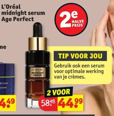 Promotie: L'Oréal midnight serum Age Perfect