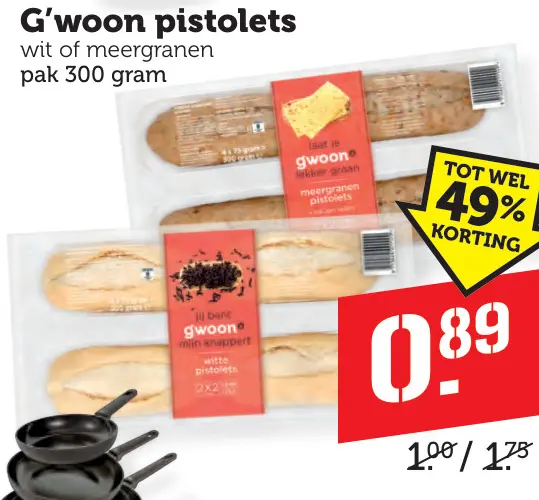 Aanbieding: G'woon pistolets
