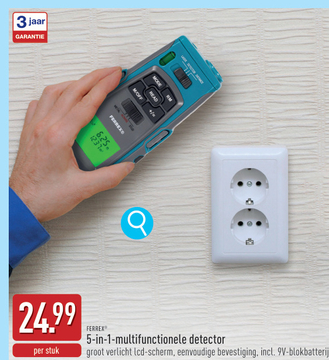 Aanbieding: FERREX 5-in-1-multifunctionele detector